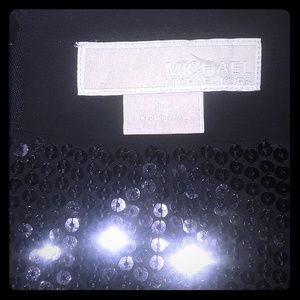 Michael Kors Original Mini Black Sequin Skirt
